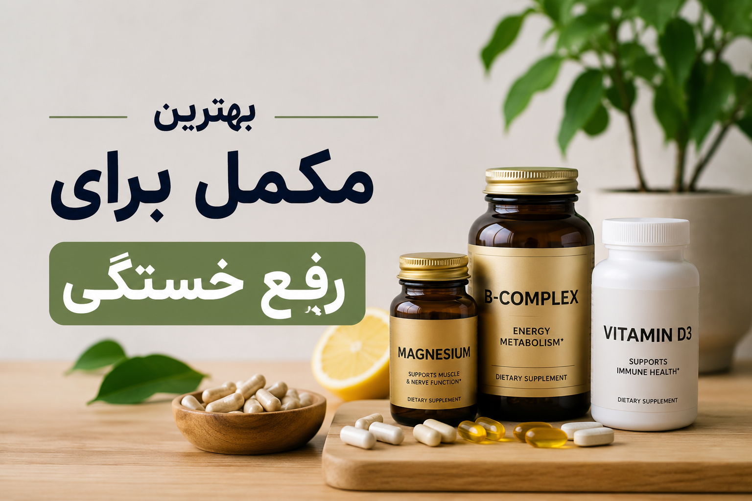 بهترین ویتامین برای رفع خستگی و بی‌حالی چیست؟ راهنمای انتخاب مکمل مناسب