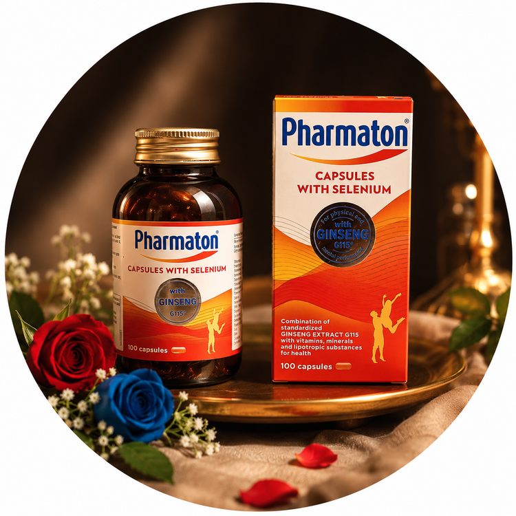 کپسول فارماتون سلنیوم و جینسینگ G115 اصل 100 عددی | Pharmaton Capsules With Selenium