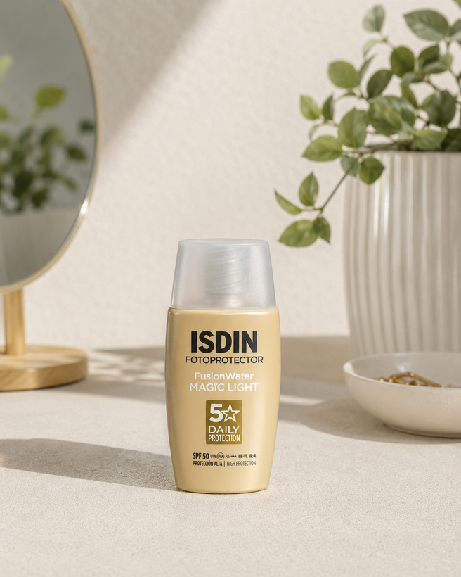 ضد آفتاب سبک ایزدین فیوژن واتر مجیک لایت SPF 50